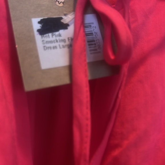 Sweet Love by Jen Hot Pink Smocking Flowy Dress - Picture 4 of 7